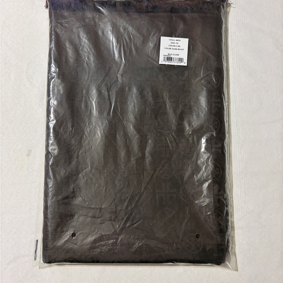 Tory Burch Dark Roast Fringe Scarf - Picture 10 of 10